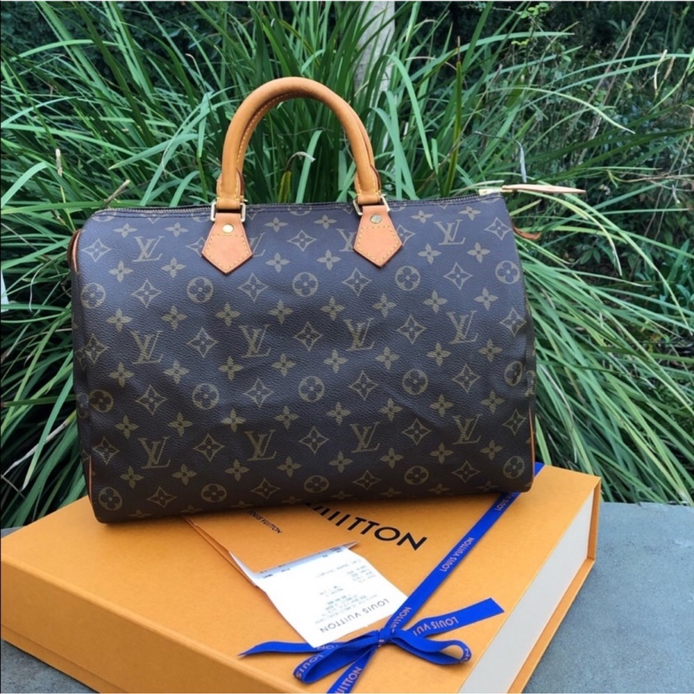 Louis Vuitton Monogram Speedy 35 w/Box